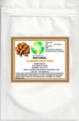 

Natural ALMOND FACE PACK POWDER WITH SANDAL(150 g)