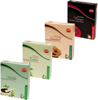 

Kangra Valley Hill's Queen Rose+Sandal+Tulsi+Neem Face Pack (Pack of 4)(400 g)