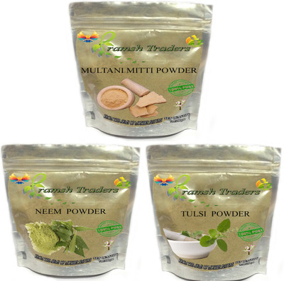 

PRAMSH MULTANI MITTI 200GM + NEEM 200GM + TULSI 100GM POWDER(500 g)