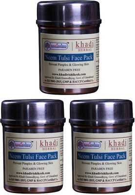 

Khadi Rishikesh Herbal Neem Tulsi Pack of 3- Face Pack Each(50 g)