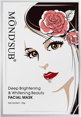 

Mondsub Deep Brightening & Whitening Beauty Facial Mask (Pack of 6)(150 g)