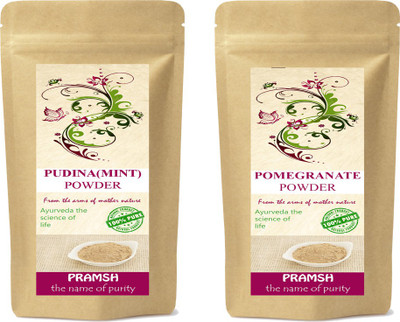 

Pramsh Premium Quality Pomegranate Peel & Pudina Leaf Powder Combo 100gm Each(200 g)
