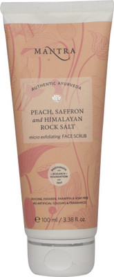 

Mantra Peach & Saffron Himalayan Rock Salt Micro Exfoliating Face Scrub(100 ml)