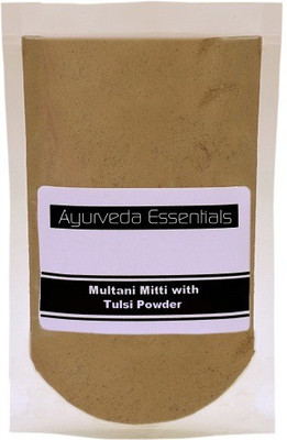 

Ayurveda Essentials 100% Pure and Natural Multani Mitti with Tulsi Powder(100 g)