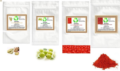 

Natural COMBO OF AMLA,RED ROSE PETALS,MULTANI MITTI,RED SANDALWOOD POWDER(800 g)