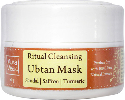

Auravedic Ritual Cleansing Ubtan Mask with Sandal Saffron(50 g)