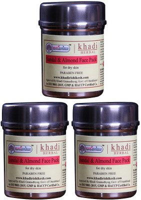 

Khadi Rishikesh Herbal Sandal & Almond Pack of 3- Face Pack Each(50 g)