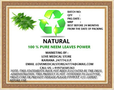

Natural Neem Leaves Powder(200 g)