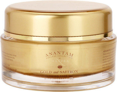 

Mantra Ananatam Gold & Saffron Glowing Face Gel with 24 k Gold(100 g)