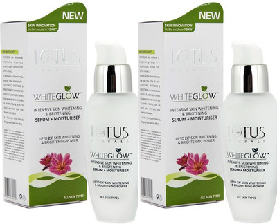 

Lotus WhiteGlow Intensive Skin Whitening Serum+ Moisturiser Pack of 2(60 ml)