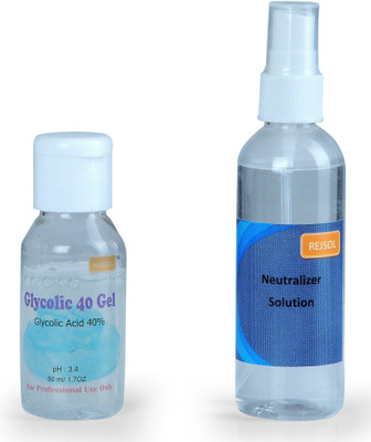 

REJSOL Glycolic ACid 40% gel 50 ml with 100 ml neutralizer(150 ml)