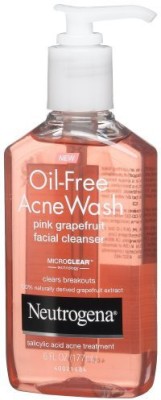 NEUTROGENA Oil-Free Acne Wash Facial Cleanser, Pink Grapefruit Face Wash(170 ml)