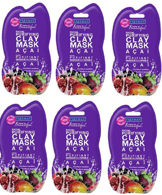 

FREEMANS Beautiful Facial Purifying Clay Mask ( Pack of 6 )(15 ml)