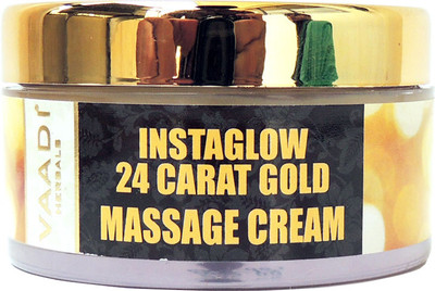 9% OFF on VAADI HERBALS 24 Carat Gold Massage Cream With Kokum Butter & Wheatgerm Oil(50 g) 9% OFF on VAADI HERBALS 24 Carat Gold Massage Cream With Kokum Butter & Wheatgerm Oil(50 g)