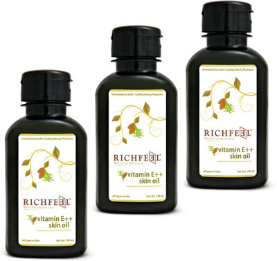 

Richfeel Vitamin E++ Skin Oil 100ml (Pack Of 3)(300.0 ml)