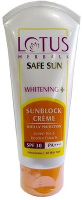 

Lotus Safesun Whitening Sun Block Crème SPF-30(75 g)