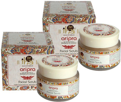 

IHA Ayurvedic Aripra Facial Scrub - With Cucumber & Turmeric - Pack of 2(80 g)