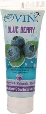 

Ovin Herbal Natural Sunscreen Gentle Face Wash Facial Soft Cleanser-Blueberry Face Wash(70 ml)
