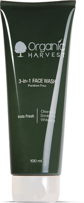 22% OFF on Organic Harvest 3-in-1 Face Wash - Paraben Free Face Wash(100 ml) 22% OFF on Organic Harvest 3-in-1 Face Wash - Paraben Free Face Wash(100 ml)