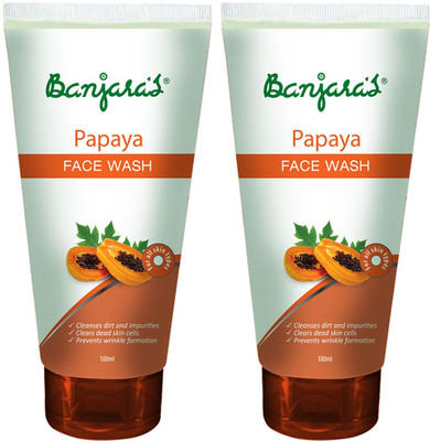 Banjara's Papaya 2 Packs Face Wash(100 ml)