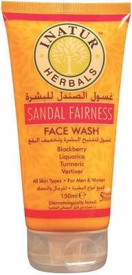 INATUR Sandal Fairness Face Wash(150 ml)