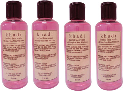 

Khadi Herbal Honey Rose water with Lemon Face Wash(840 ml)