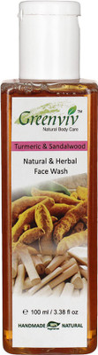 Greenviv Natural Turmeric & Sandalwood Face Wash(100 ml)
