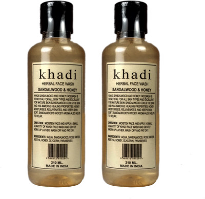 

Khadi Herbal Sandalwood & Honey Face Wash(420 ml)