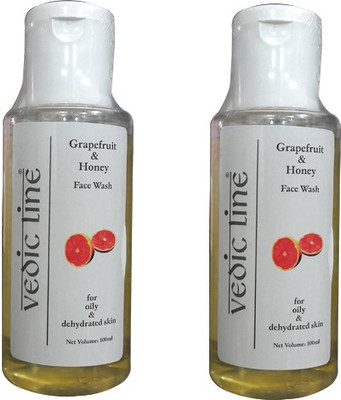 

Vedic Line Grapefruit and Honey Pack of 2 Face Wash(200 ml)