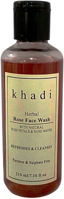 

Khadi Herbal Rose face ( Praben & Sulphate Free ) Face Wash(210 g)