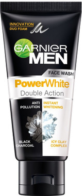 

Garnier GARNIER MEN POWER LIGHT DOUBLE ACTION FACEWASH, 50G Face Wash(50 g)