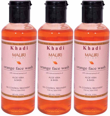 

Khadi Mauri Premium Pack of 3 - Orange Face Wash(630 ml)