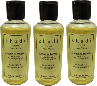Flipkart - Khadi Herbal Lemon & Teatree ( Paraben & sulpahte Free ) Face Wash(630 g)
