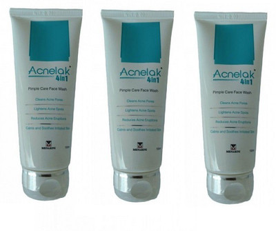 

Menarini Acnelak 4 in 1 Pimple Care (Pack of 3 - 100 ml each) Face Wash(300 ml)