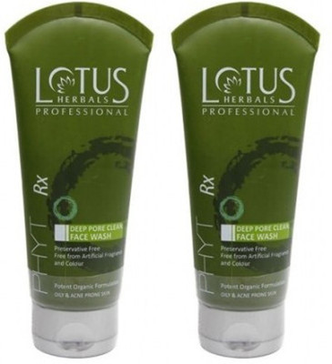 

Lotus Professional Phytorx Deep Pore Cleansing Face Wash Pack of 2 Face Wash(160 ml)