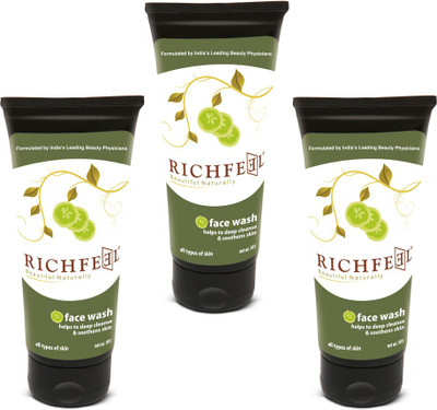 

Richfeel Cucumber (Pack Of 3) Face Wash(300 g)