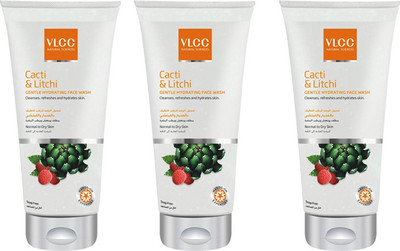 

VLCC Cacti & Litchi Gentle Hydrating Face Wash Pack Of 3 Face Wash(525 ml)