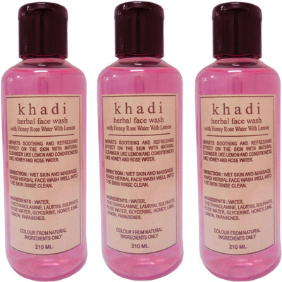 

Khadi Herbal Honey Rose water with Lemon Face Wash(630 ml)