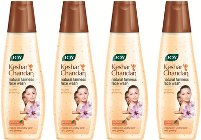 Joy Keshar Chandan Natural Fairness (Pack of 4 x 100 ml) Face Wash(400 ml)