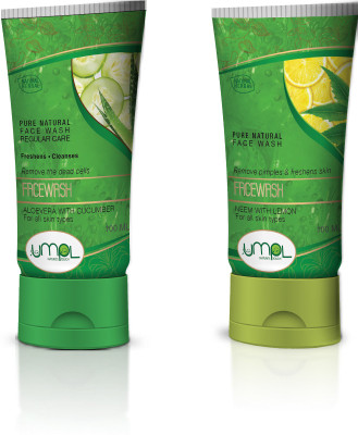 

UMPL ALOEVERA & CUCUMBER-NEEM&LEMON Face Wash(200 ml)