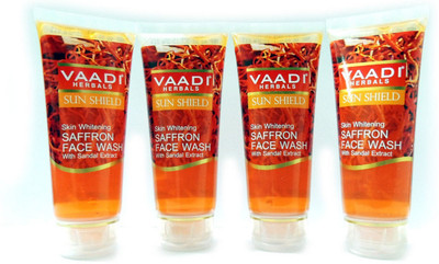 

Vaadi Herbals Skin Whitening Saffron Face Wash with Sandal Extract - Pack of 4 Face Wash(60 ml)