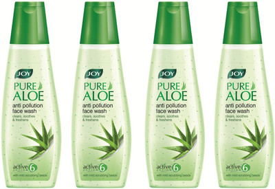

Joy Pure Aloe Anti Pollution Face Wash 400 ml (Pack of 4 x 100 ml) Face Wash(400 ml)