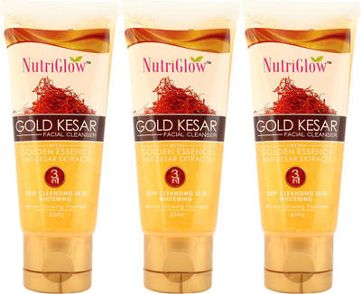 

NutriGlow Cleanser Gold Kesar 65ml(Pack Of 3) Face Wash(65 ml)