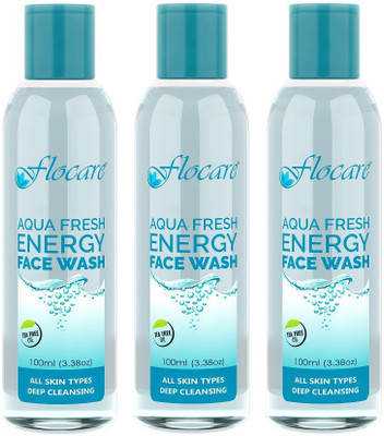 

Flocare Aqua Fresh Energy (Set of 3) Face Wash(300 ml)