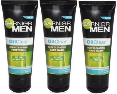 

Garnier Men Oil Clear Facewash (Pack Of 3) Face Wash(150 g)