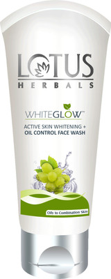 

Lotus HERBALS WHITEGLOW ACTIVE SKIN WHITENING + OIL CONTROL Face Wash(100 g)