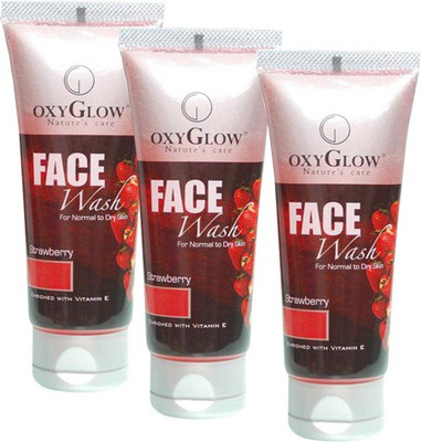 

Oxyglow Strawberry Pack of 3 Face Wash(300 ml)