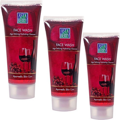

Astaberry Wine Pack of 3 Face Wash(180 g)