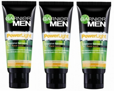

Garnier Men Power Light Intensive Fairness Face Wash (Pack Of 3) Face Wash(150 g)