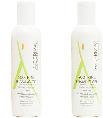 

A-Derma Foaming Gel, Cleans and Soothes, Soap-free - Pack of 2 Face Wash(100 ml)